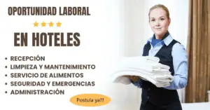 CONVOCATORIA DE PERSONAL PARA HOTELES