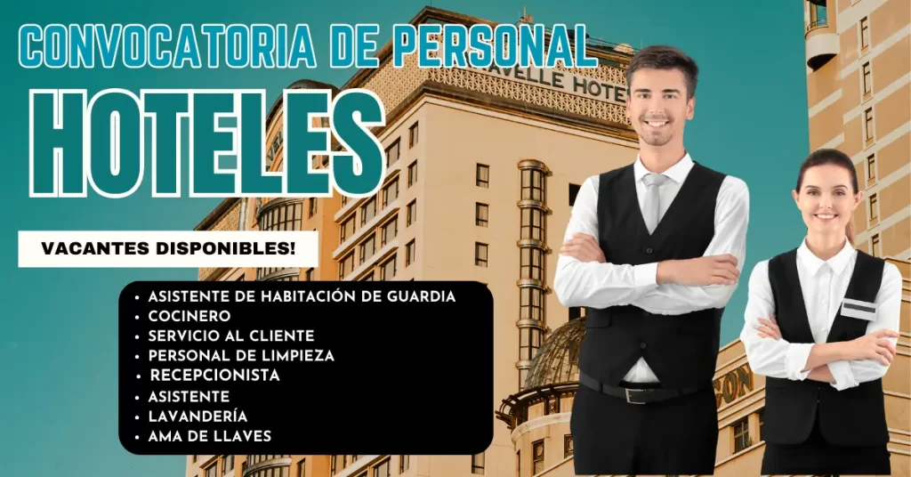 SE BUSCA PERSONAL PARA HOTELES